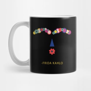 Frida kahlo mexican painter portrait funny cute colorful flowers viva la vida Mug